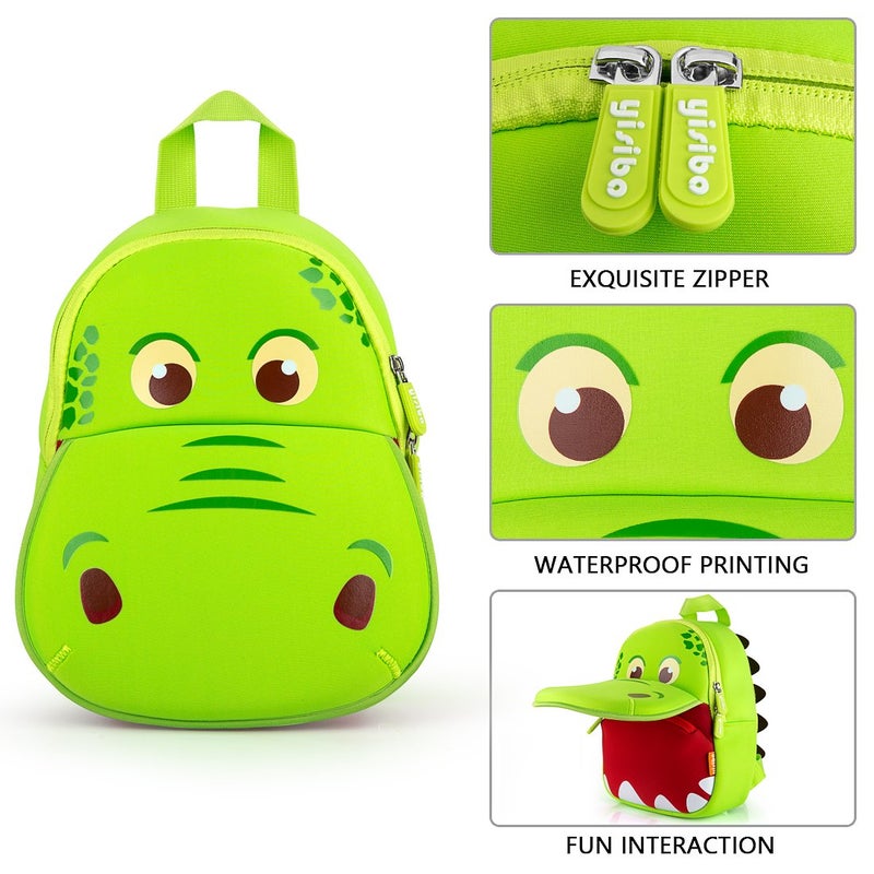 yisibo Dinosaur Backpack Toddler Backpack for Boys Girls Waterproof Preschool Travel Kids Bookbag Backpack for 2-7 Years - Image 4